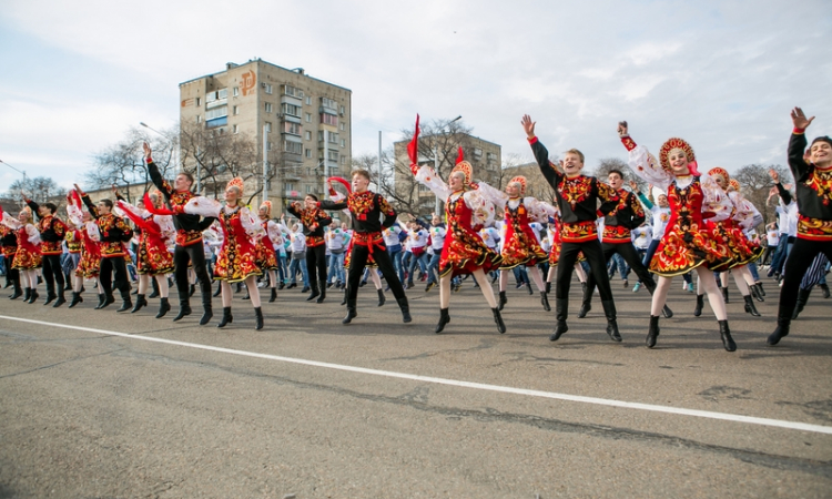 Парад в честь 50-ти летия ансамбля